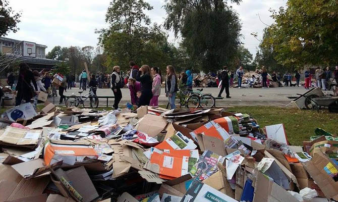 Papírgyűjtés 2016. október képek